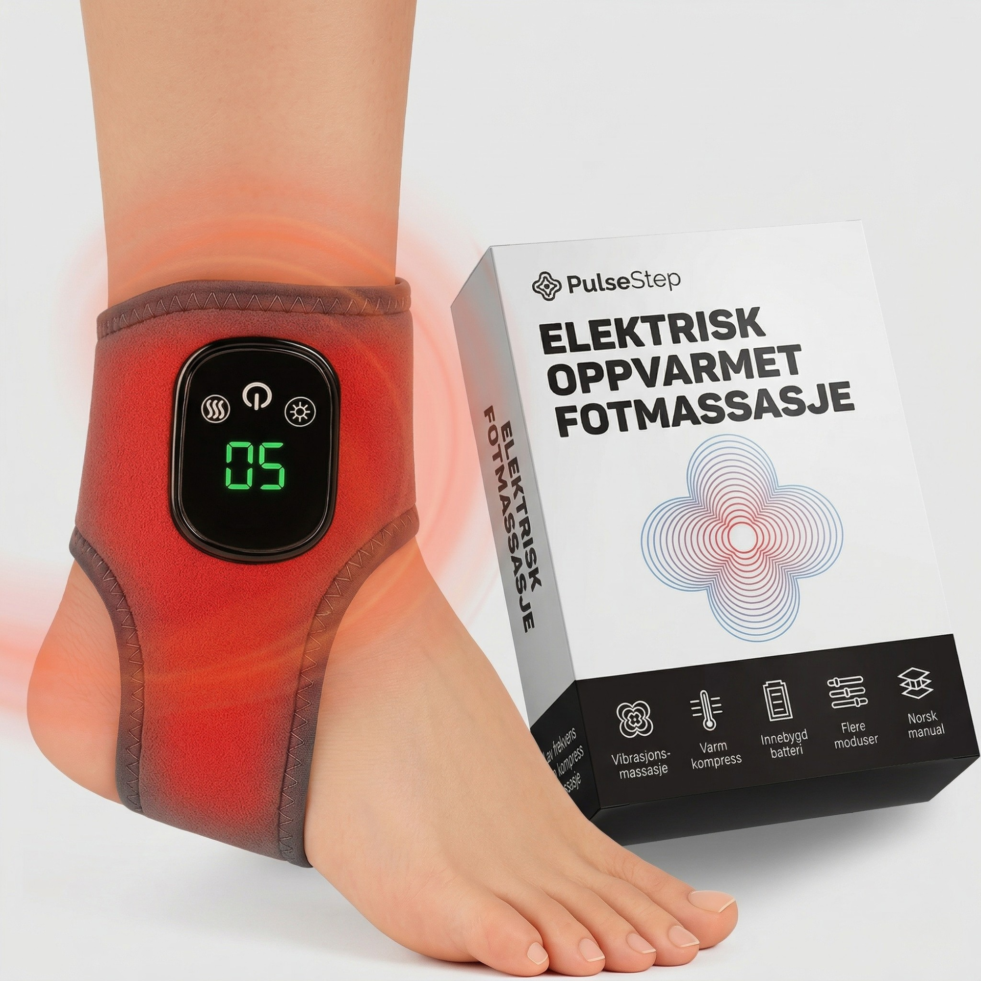 PulseStep -  Elektrisk Oppvarmet Fotmassasje