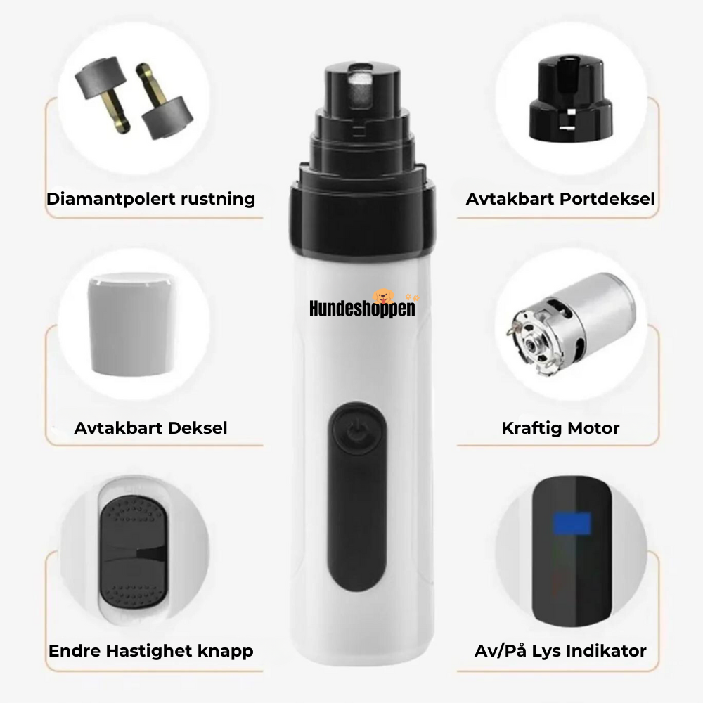 SoftGrind Pro™ - Elektrisk Smertefri Negletrimmer